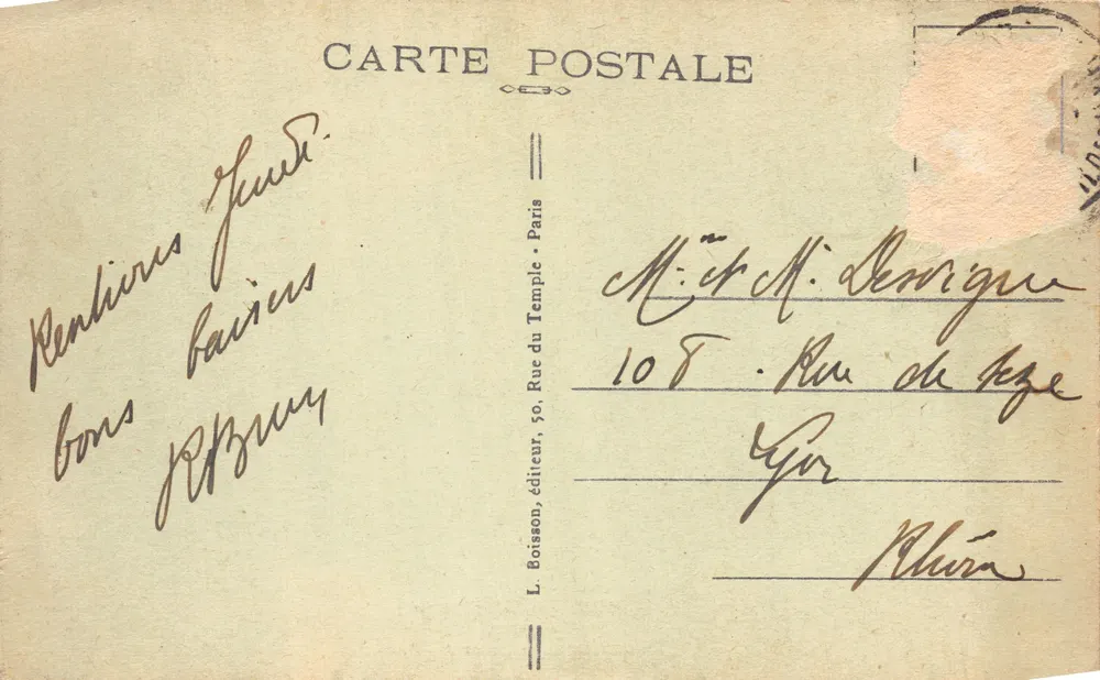 Paris (9e) — Opéra, Escalier d'honneur — J. E. éditeur, n° 429 - Verso