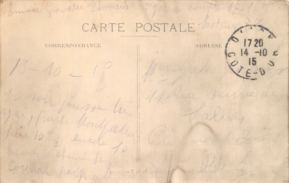Dijon — Saal der Staaten — Die Glorien der Burgund — Aubert, Verlag, Dijon - Rückseite