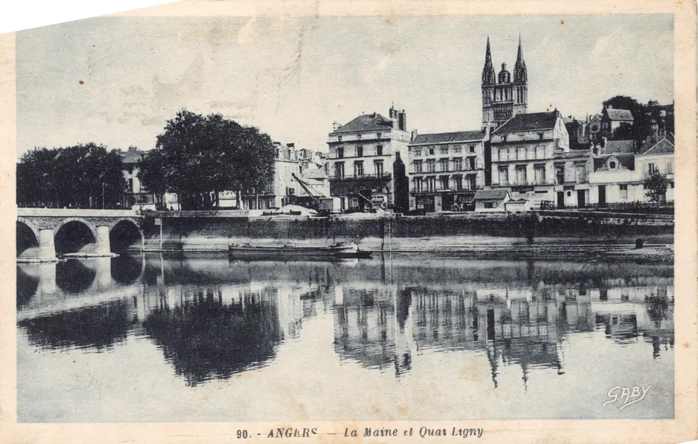 Angers — Die Maine und Quai Ligny — Edition Gaby, n° 90 - Vorderseite