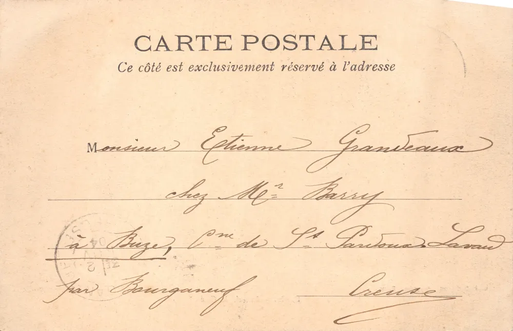 Paris — Ansicht der Cité — Verlag L. J. & Cie, Angoulême-Paris - Rückseite