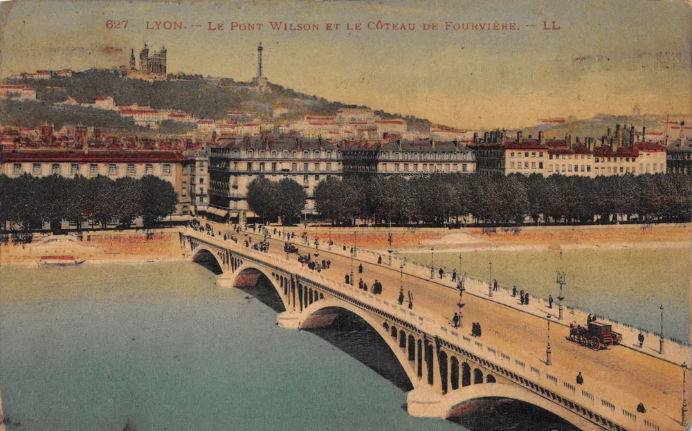 LYON — Der Wilson-Brücke und der Fourvière-Hügel — LL, n° 627 - Vorderseite