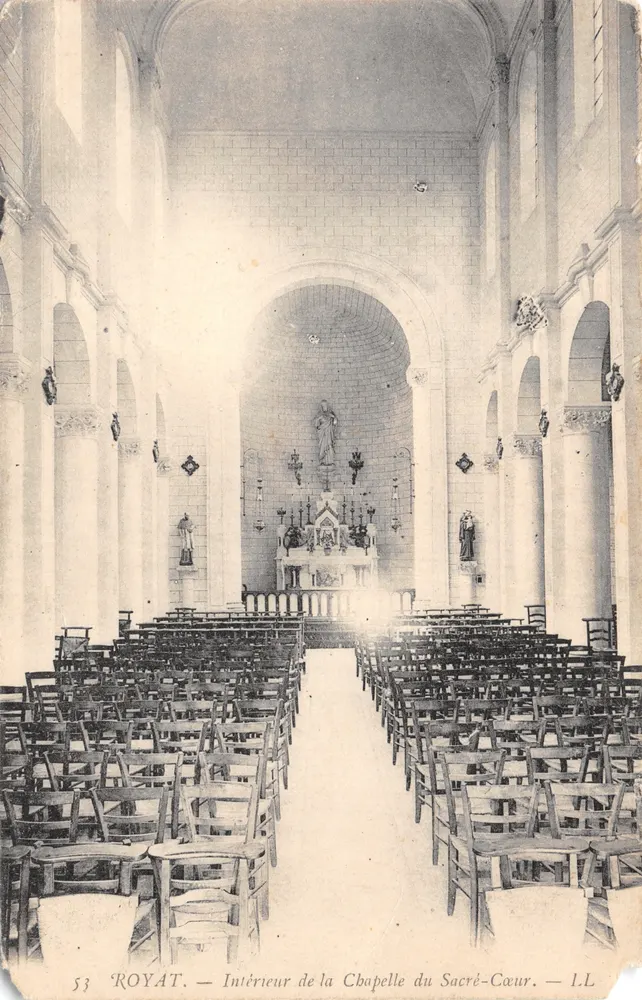 Royat — Innenansicht der Kapelle des Heiligen Herzens — L.I.L. n°53 - Vorderseite
