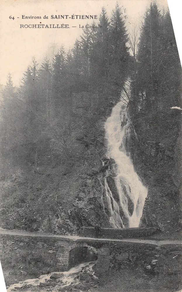 Arredores de SAINT-ÉTIENNE — Rochetaillée — A Cachoeira — editor: Rochetaillée, n.º 64 - Frente
