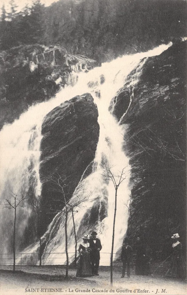 Saint-Étienne — La Grande Cascade du Gouffre d'Enfer — J. M - Recto