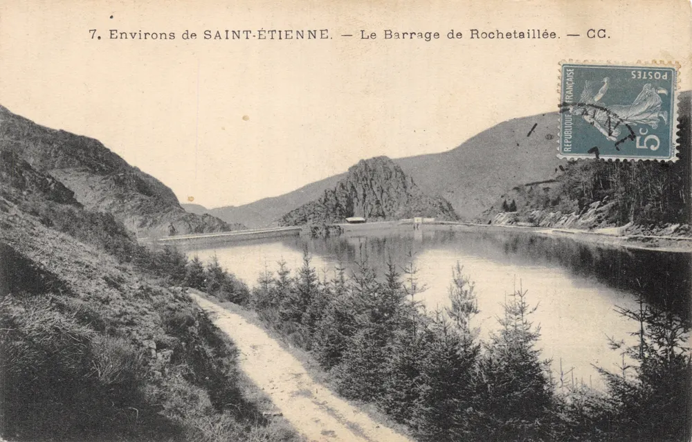 Environs de SAINT-ÉTIENNE — Le Barrage de Rochetaillée — CG - आगे