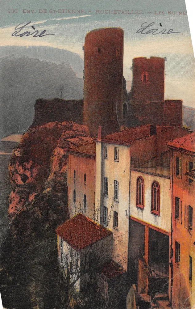 Ansicht von St-Étienne - Rochetaillée - Die Ruinen — Verlag Lévy & Neurardin, Nr. 230 - Vorderseite