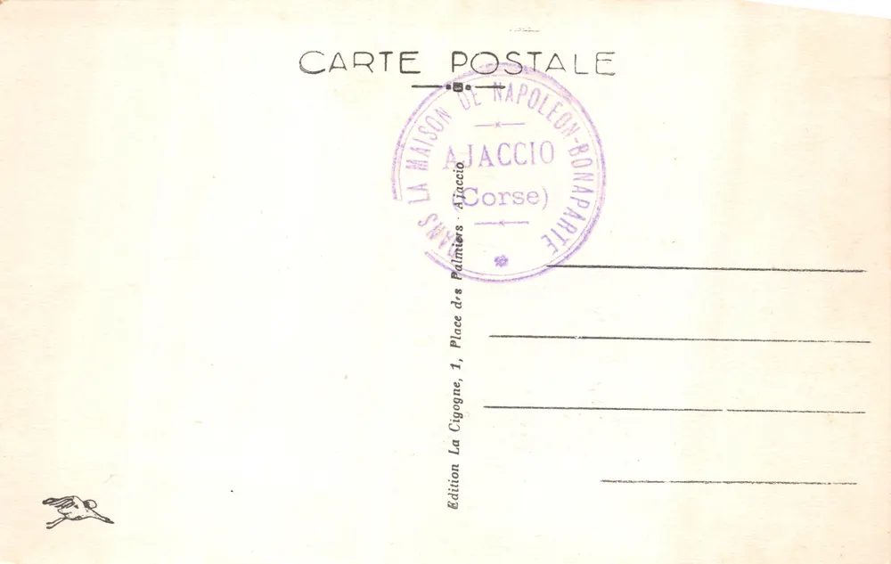 Ajaccio — Maison de Napoléon Ier — Chambre Natale de Napoléon - Verso