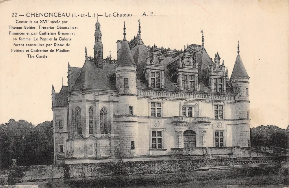 Chenonceau (Loire-et-Cher) — Das Schloss — A.P. — n°22 - Vorderseite