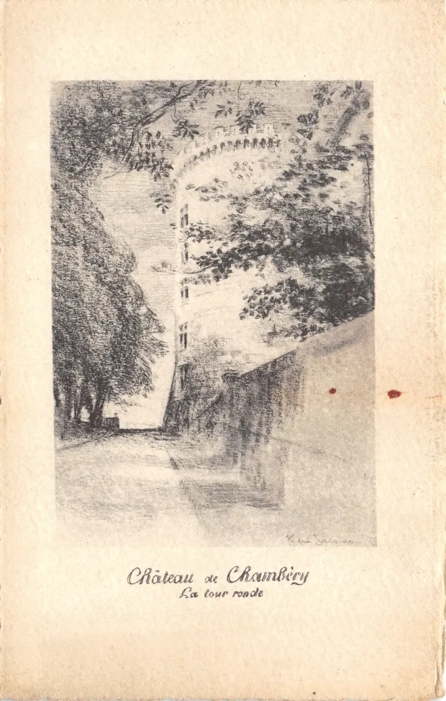 Schloss Chambéry — Die runde Turm — Verlag: Librairie Dardel - Vorderseite