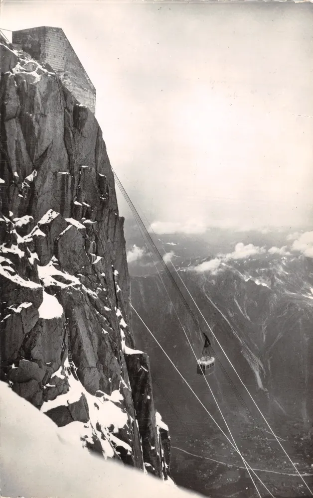 Aiguille du Midi — Seilbahn Vallée Blanche (3842 m) — Les Éditions J. Cellard - Bron (Rhône) - Vorderseite