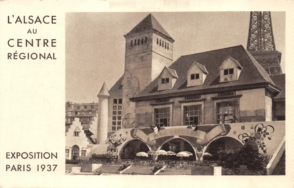 Elsass am Regionalzentrum — Ausstellung Paris 1937 — Verlag nicht sichtbar - Vorderseite