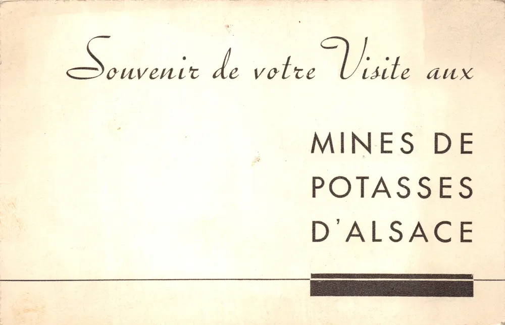 Elsass am Regionalzentrum — Ausstellung Paris 1937 — Verlag nicht sichtbar - Rückseite