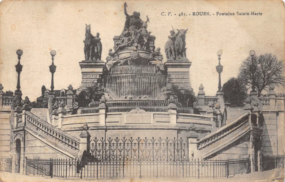 Rouen — Fontaine Sainte-Marie — C.V. - 481 - Anverso