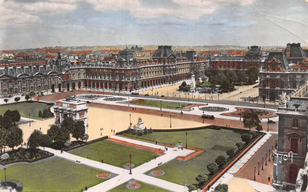 Place du Carrousel — Panoramablick — Éditions Paris... en Flanant, B.C. 27 - Vorderseite