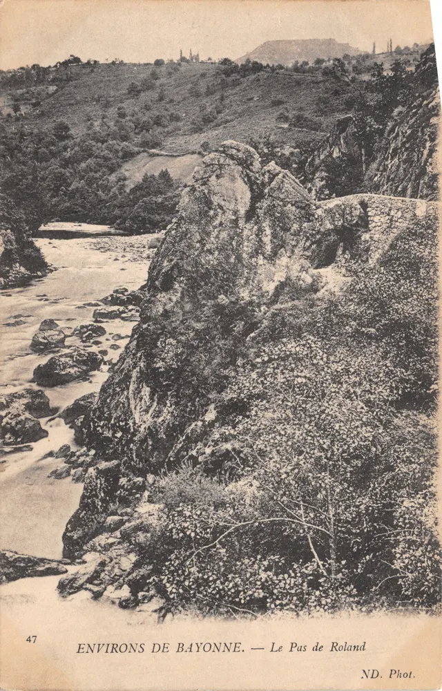Environs de Bayonne — Le Pas de Roland — ND. Phot - 앞면