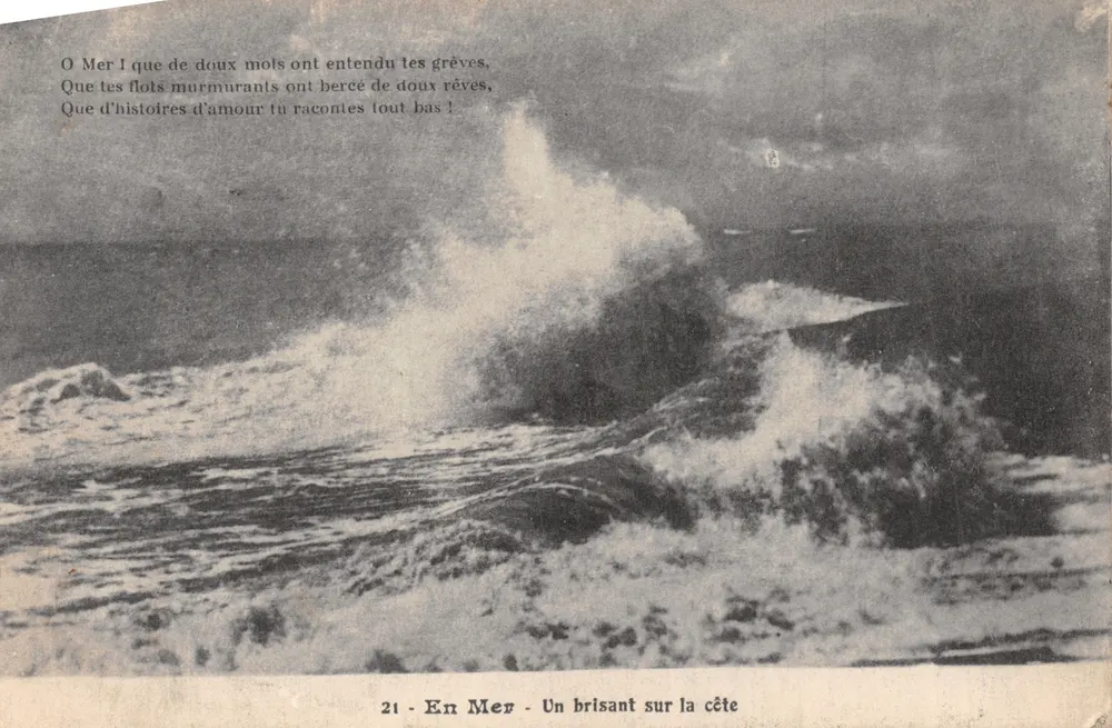 Auf See - Ein Brecher an der Küste — Verlag nicht sichtbar, Nr. 21 - Vorderseite