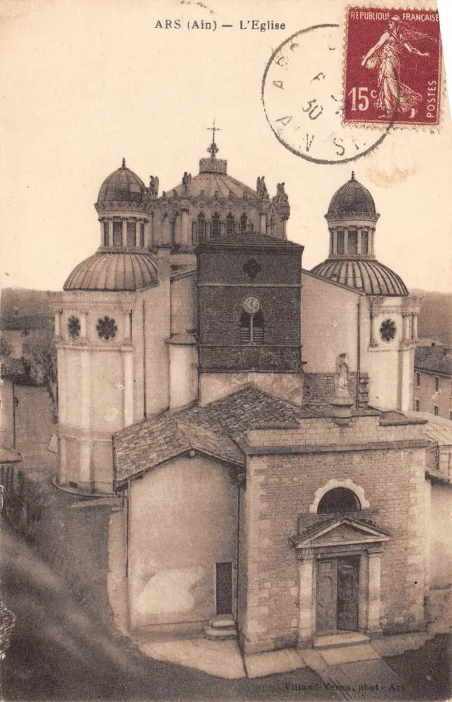 Ars (Ain) — Ansicht der Kirche — Villand-Vernu, Foto von Ars - Vorderseite