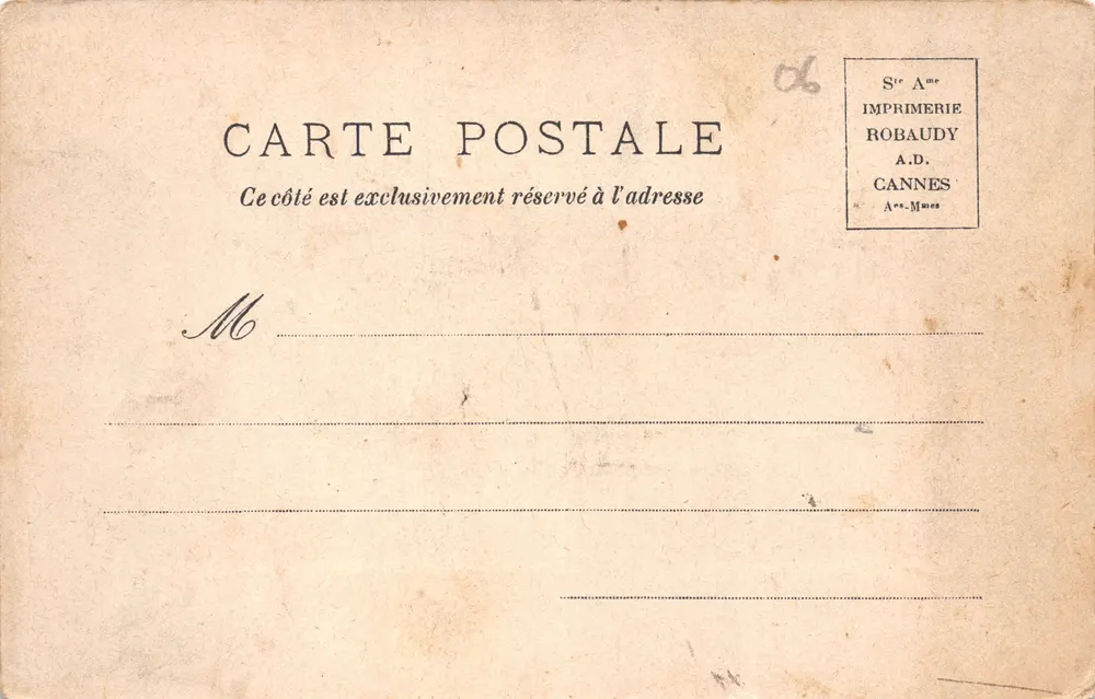 CANNES — Ansicht vom Leuchtturm — Verlag SHAPAGA GENEVE - Rückseite