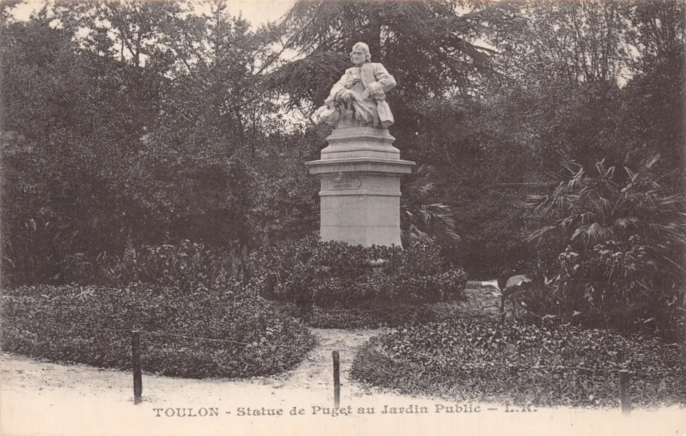 Toulon - Statue Puget im öffentlichen Garten — L.R - Vorderseite