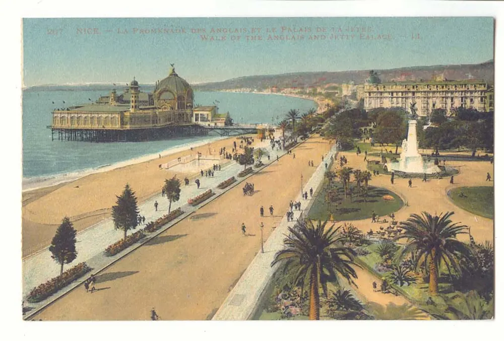 Nice — Ansicht der Promenade des Anglais und des Palais de la Jetée — LL - Vorderseite