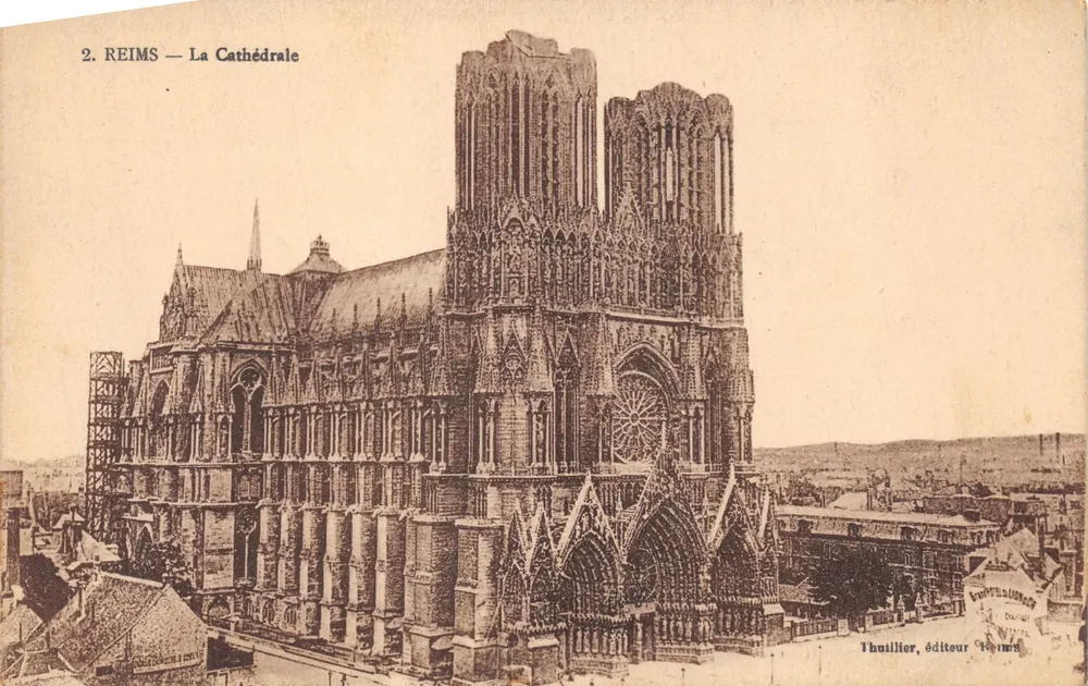 Reims — La Cathédrale — Thullier, éditeur Reims - Recto