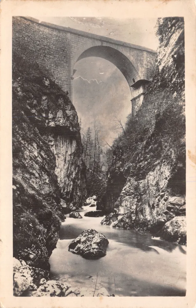 Brücke Saint-Bruno — in den Schluchten des Guiers-Mort — Éditions J. Cellaard, Lyon - Vorderseite