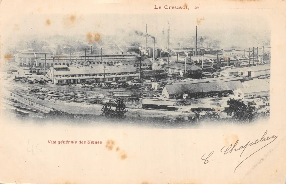 Le Creusot, der — Allgemeiner Blick auf die Fabriken — B. Chapelleur - Vorderseite