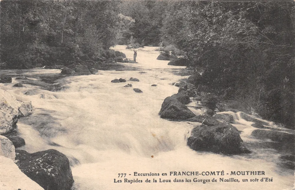 Les Rapides de la Loue dans les Gorges de Noaillles — FRANCHE-COMTÉ - MOUTHIER - Recto