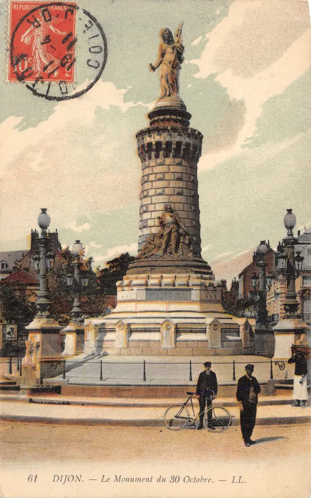 Dijon — Le Monument du 30 Octobre — LL. — éditeur LL - 앞면