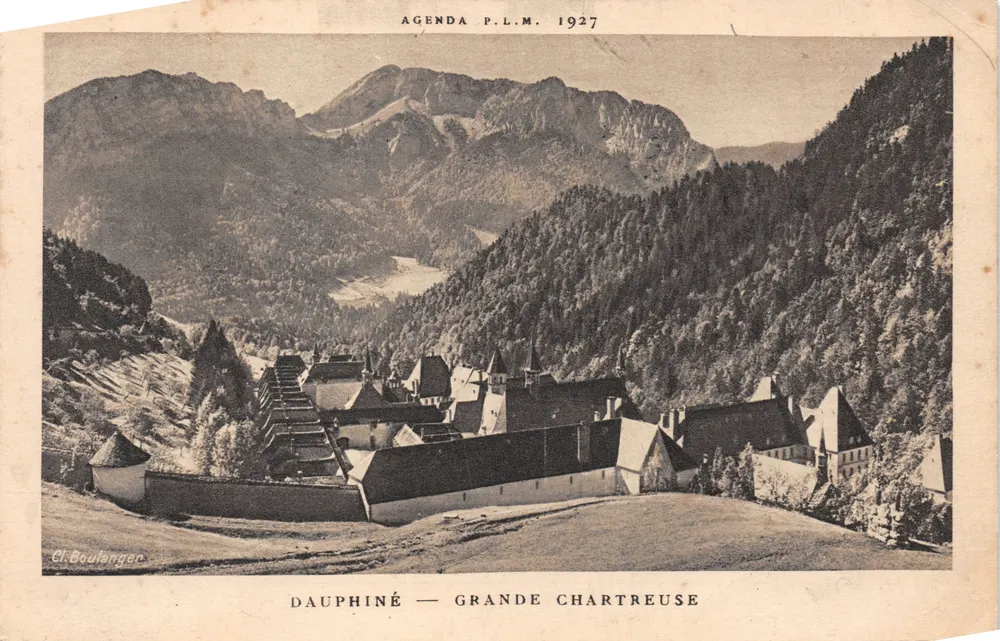 Dauphiné — Grande Chartreuse — Ansicht eines Bergklosters - Vorderseite