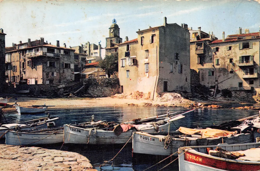 Toulon — Ansicht des Fischereihafens mit einem Turmgebäude — Éditions LACOLOP, NICE - Vorderseite
