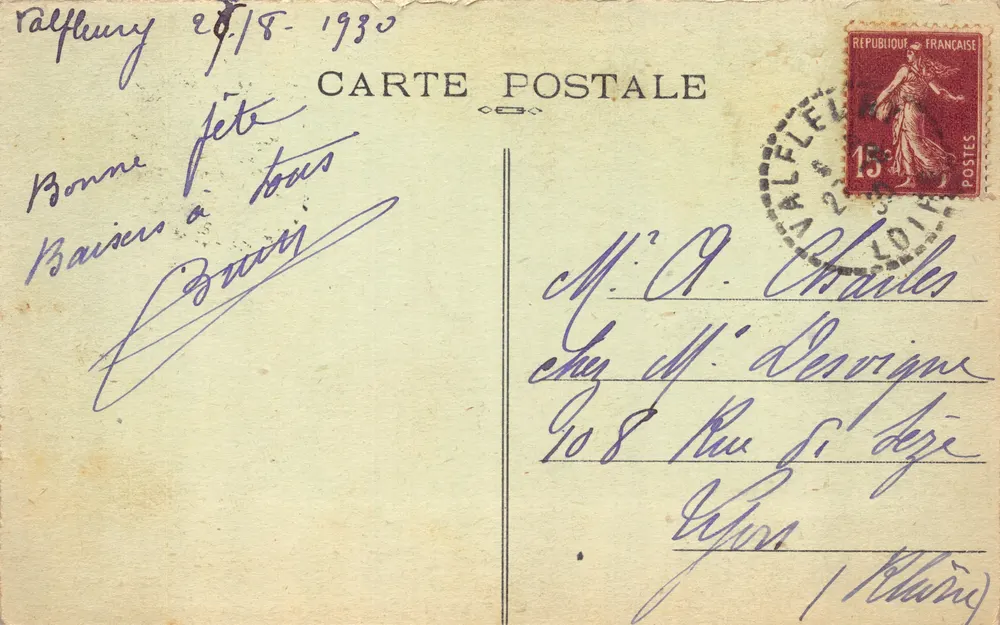 Valfleur (Loire) — Der Weg des Rosenkranzes — Verlag Choté & Béarn - Rückseite