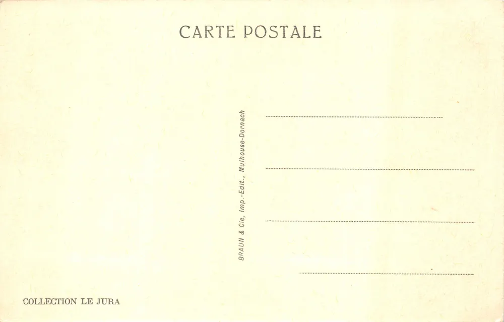 Pontarlier — Porte Saint-Pierre — Verleger BRAUN & Cie, Mulhouse-Dornach - Rückseite