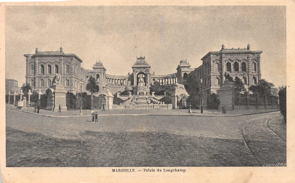 Marseille — Palais de Longchamp — éditeur L. Geviers - 앞면