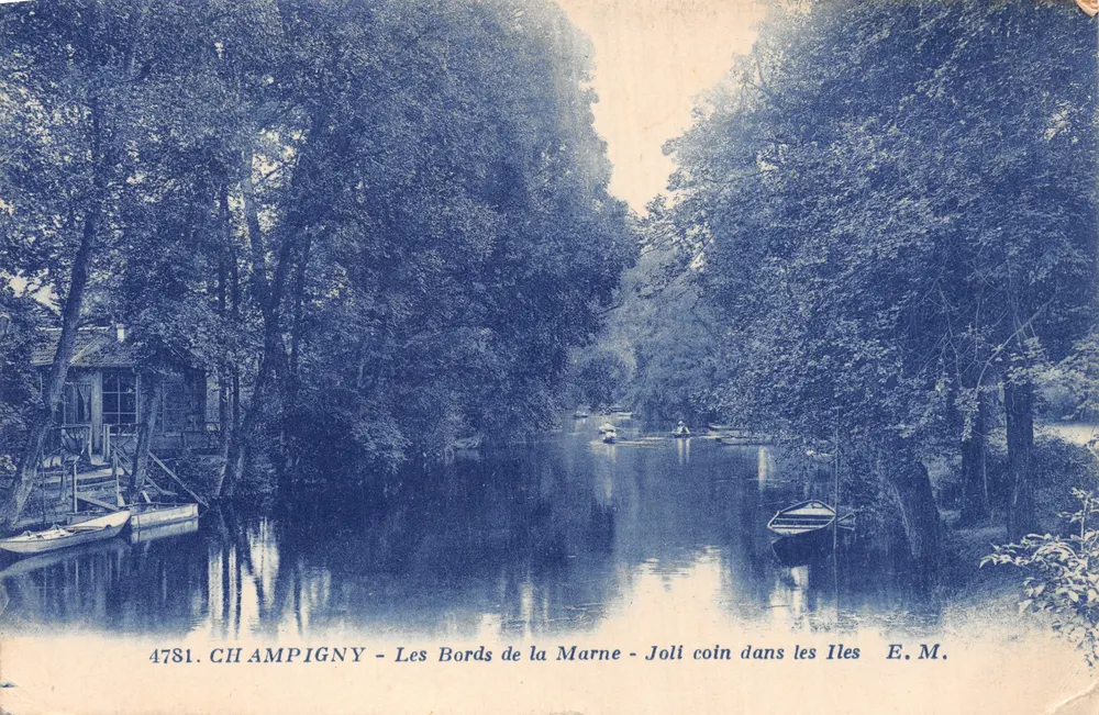 Champigny - Die Ufer der Marne - Ein schöner Platz in den Inseln - E.M. n°4781 - Vorderseite