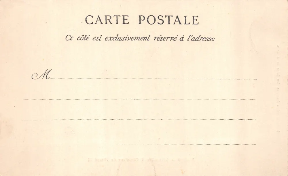 Blois — Chambre à Coucher de Henri II — Édition E. L. D. Paris - Verso