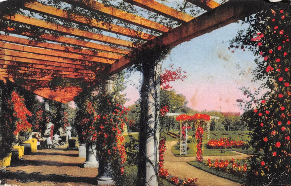 Jardin des Plantes — Ansicht des blühenden Portikus — G.d'O. 1307 - Vorderseite