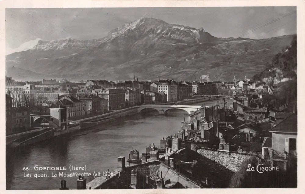 Grenoble (Isère) — Die Ufer. La Moucherotte (Höhe 1906 m) — Der Storch - Vorderseite