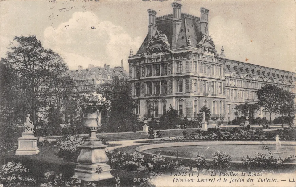 Paris (1.) — Das Pavillon de Rohan und der Jardin des Tuileries — LL - Vorderseite