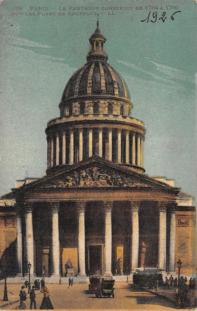 Paris — Le Panthéon construit de 1764 à 1790 — LL, n° 468 - 앞면