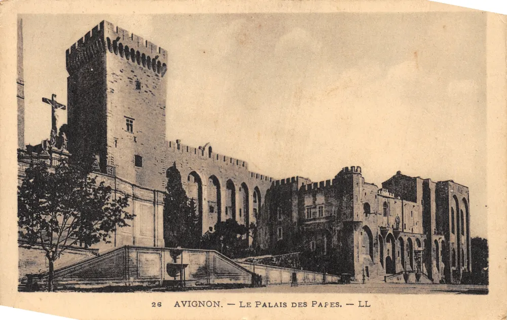 Avignon — O Palácio dos Papas — LL, n.º 26 - Frente