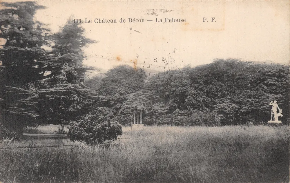 Schloss Bécon — Die Wiese — P.F. n°113 - Vorderseite