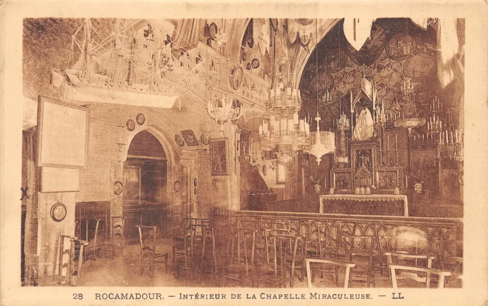 Rocamadour — Intérieur de la Chapelle Miraculeuse — LL, n°28 - Recto