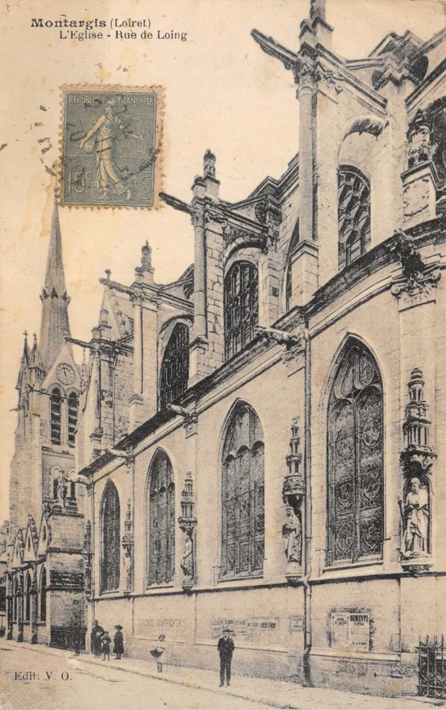 Montargis (Loiret) — Die Kirche - Rue de Loing — Edith. V.O - Vorderseite