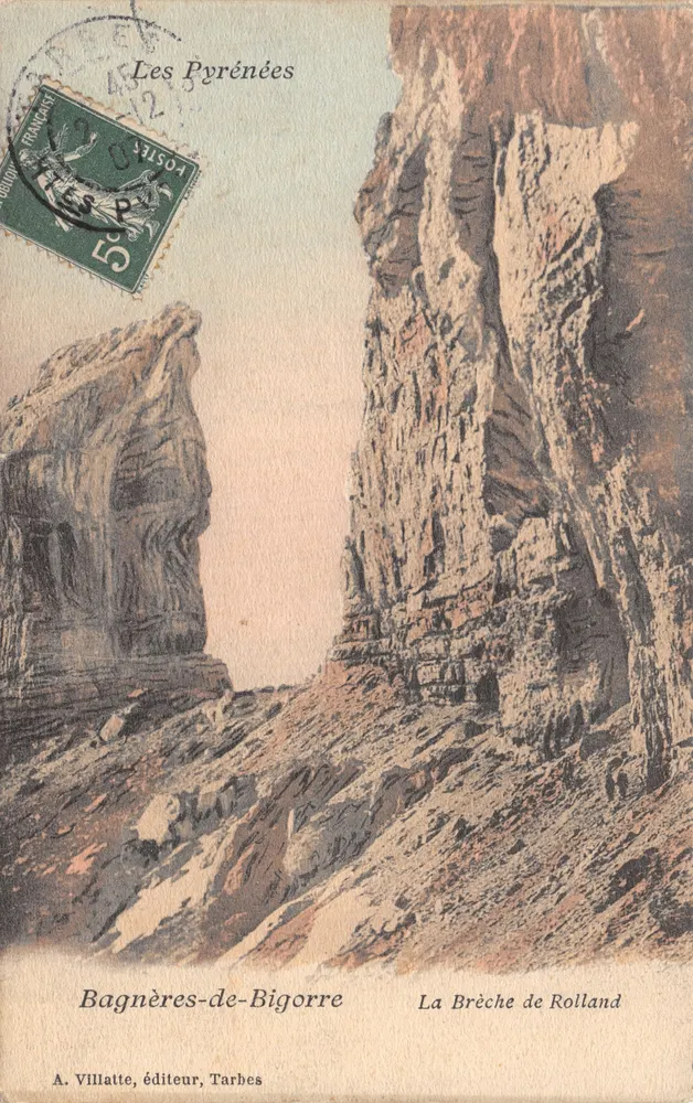 Die Pyrenäen — La Brèche de Rolland — A. Villatte, Verleger, Tarbes - Vorderseite