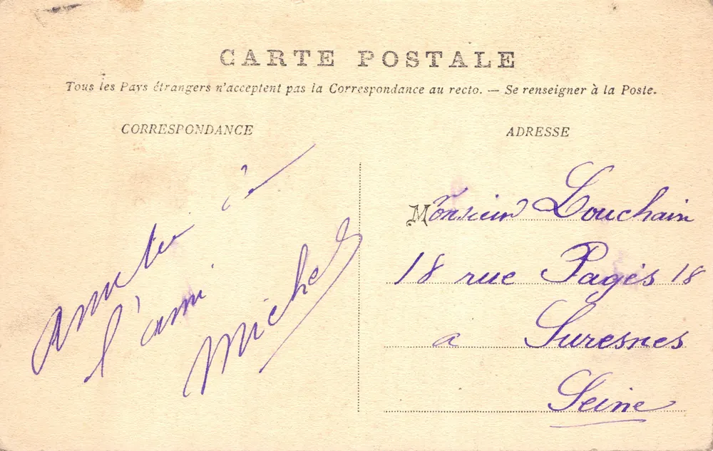 Die Pyrenäen — La Brèche de Rolland — A. Villatte, Verleger, Tarbes - Rückseite