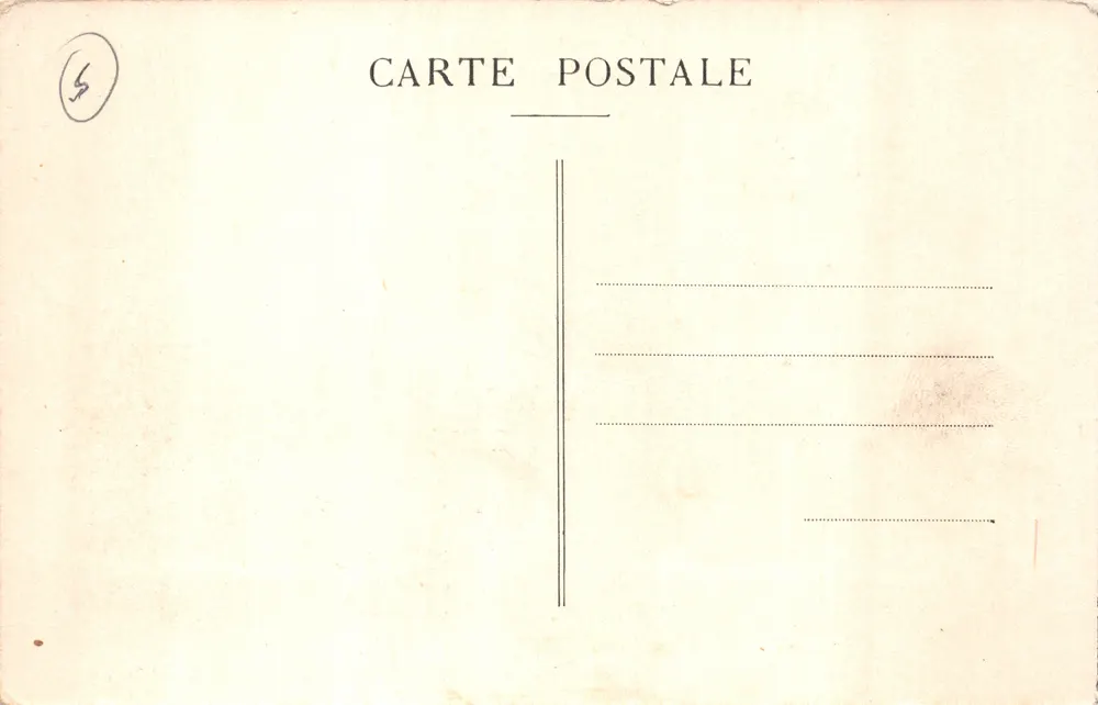 Paris — O Arco do Triunfo — editor não visível, n.º 14 - Verso