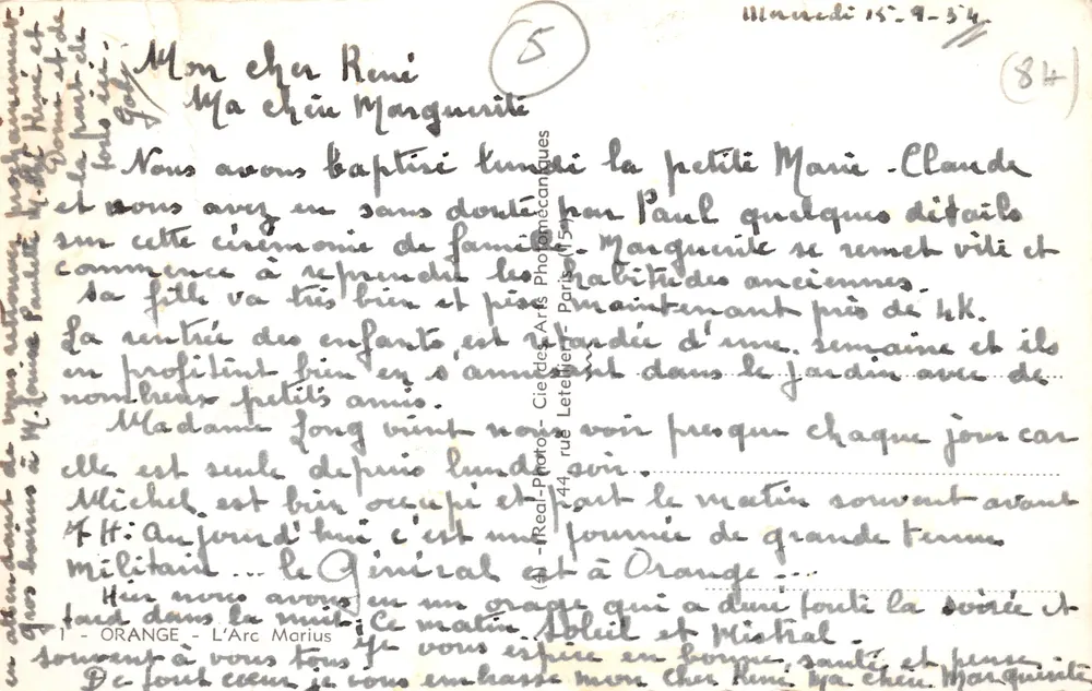 Arco do triunfo de Marius — monumento antigo em Orange — editor Cap - Verso