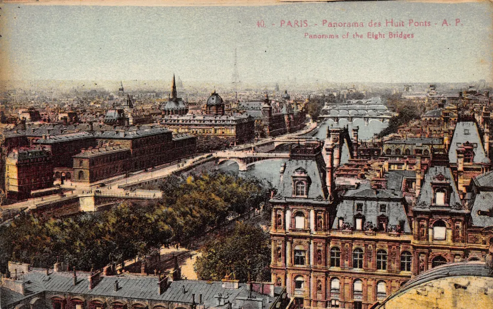 Paris — Panorama dos Oito Pontes — A. P. n°40 - Frente