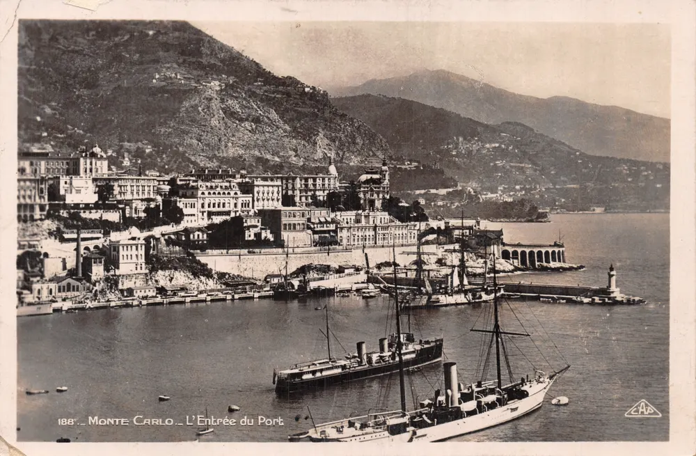 Monte Carlo — Ansicht des Hafeneingangs — Verlag C.A.A. Nr. 188 - Vorderseite